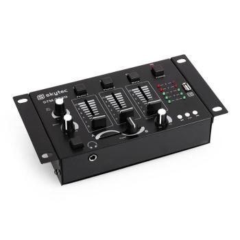 Skytec STM-3020, DJ mixer 3/2 canale, intrare MP3, USB