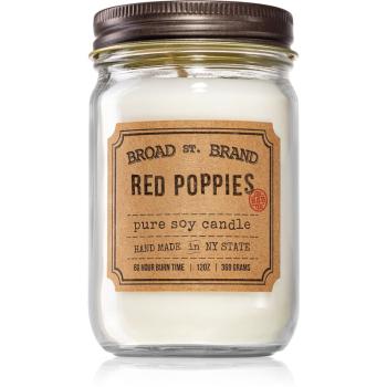 KOBO Broad St. Brand Red Poppies lumânare parfumată  (Apothecary) 360 g