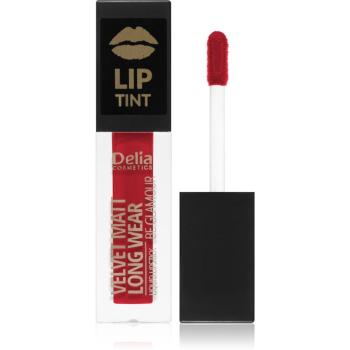 Delia Cosmetics Lip Tint ruj lichid mat culoare 015 Lucky Red 5 ml