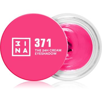 3INA The 24H Cream Eyeshadow fard de pleoape cremos culoare 371 - Electric Pink 3 ml