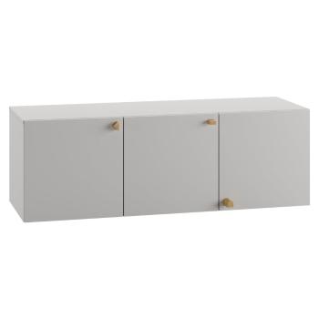 Comodă de copii gri deschis joasă 150x50 cm Cube - Pinio