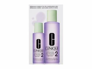 Clinique Set de tonice de curățare pentru ten uscat până la mixt - Clarifying Lotion 2 Set.