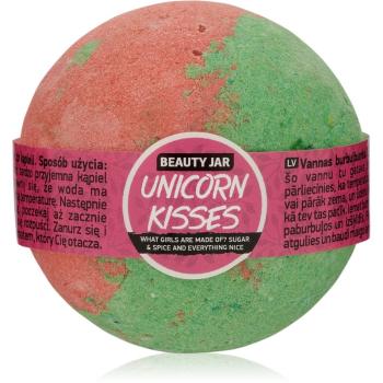 Beauty Jar Unicorn Kisses What Girls Are Made Of? Sugar & Spice And Everything Nice bombă de baie cu aroma de capsuni 150 g