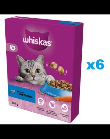 WHISKAS Adult 6x300g hrana uscata pisici adulte, cu ton