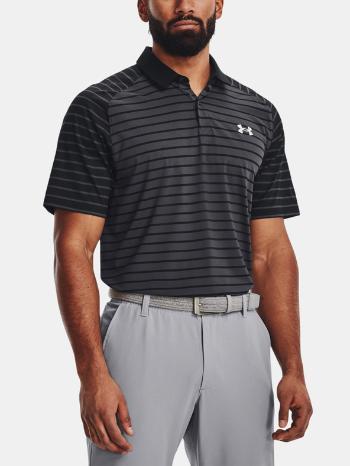 Under Armour UA Iso-Chill Mix Stripe Polo Tricou Negru