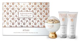 Afnan Souvenir Floral Bouquet - EDP 100 ml + gel de duș 100 ml + loțiune de corp 100 ml