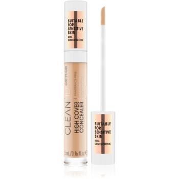 Catrice Clean ID High Cover corector lichid de acoperire culoare 020 Warm Beige 5 ml