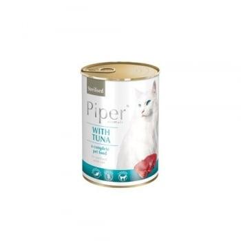 Pachet Piper Cat Adult Sterilizat cu Ton, 6x400 g