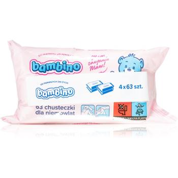 Bambino Baby Wet Wipes servetele delicate pentru copii 4x63 buc