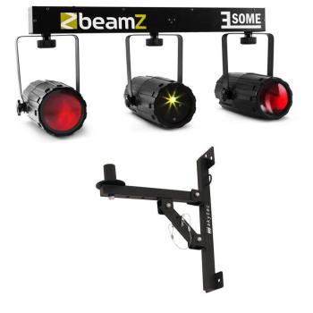 Beamz 3-Some, trio de lumini LED RGBW, microfon laser 