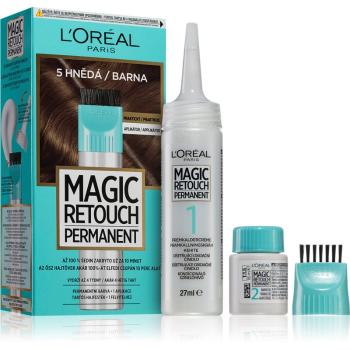 L’Oréal Paris Magic Retouch Permanent culoare de uniformizare pentru rădăcini cu aplicator culoare 5 BROWN