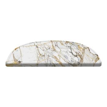 Set 16 covorașe pentru scări Vitaus Marble Art, 20 x 65 cm