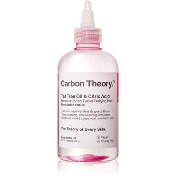 Carbon Theory Tea Tree Oil & Citric Acid tonic curatare profunda pentru ten acneic 250 ml