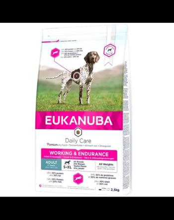 EUKANUBA Daily Care Working&amp;Endurance hrana uscata caini adulti cu nivel de energie crescut 2,5 kg