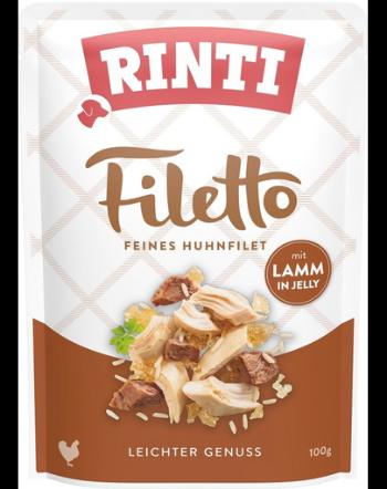 RINTI Filetto in Jelly Chicken&amp;Lamb hrana in aspic pentru caini 100 g pui si miel