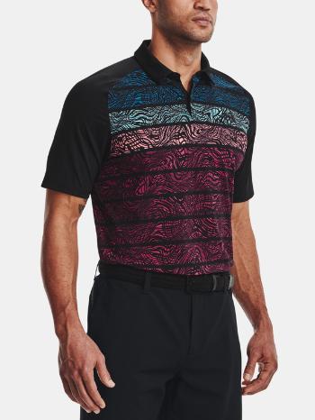 Under Armour UA Iso-Chill Psych Stripe Polo Tricou Negru