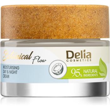 Delia Cosmetics Botanical Flow Coconut Oil crema de zi si de noapte cu efect de hidratare 50 ml