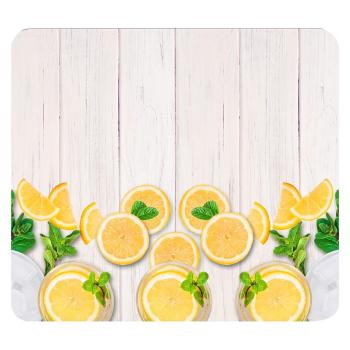 Protecție pentru peretele de la aragaz din sticlă temperată 50x56 cm Lemons – Wenko