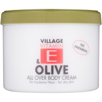 Village Vitamin E Olive crema de corp fără parabeni 500 ml