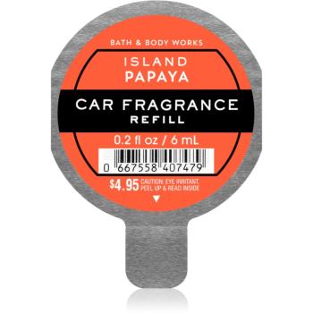 Bath & Body Works Island Papaya parfum pentru masina Refil 6 ml