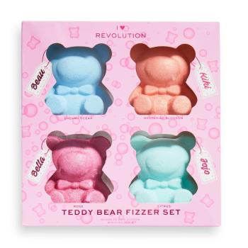 I Heart Revolution Set bombe de baie Teddy Bear Fizzer (Bath Fizzer) 4 x 50 g