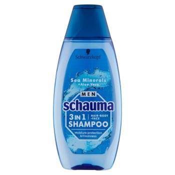 Schauma Șampon pentru bărbați 3în1 Sea Minerals + Aloe Vera (Hair Face Body Shampoo) 400 ml