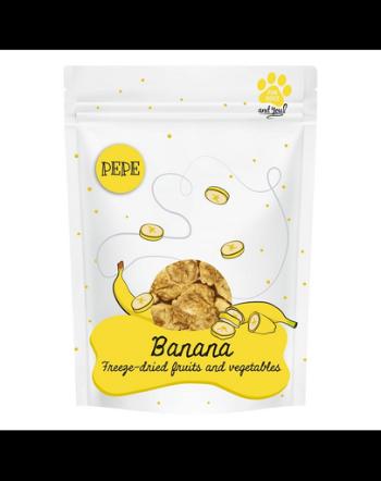 PAKA ZWIERZAKA PEPE Freeze-dried banane uscate pentru caini 20 g