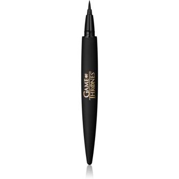 Makeup Revolution X Game Of Thrones tuș lichid pentru ochi, tip cariocă culoare Raven Black 0,8 g