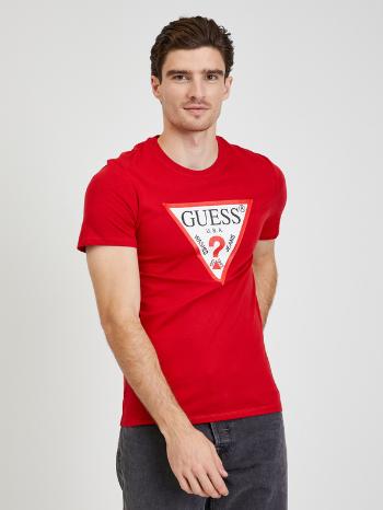 Guess Original Logo Tricou Roșu