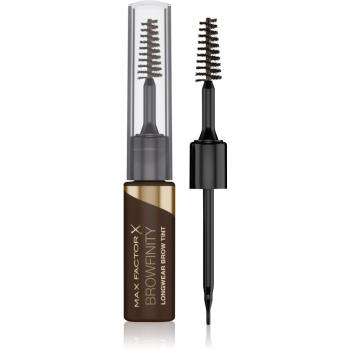 Max Factor Browfinity creion pentru sprâncene rezistent la apă cu pensula culoare 03 Dark Brown 4,2 ml