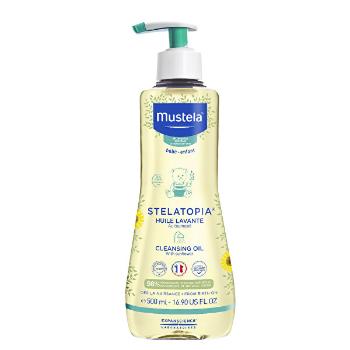 Mustela Ulei de duș și baie pentru copii pentru o piele extrem de uscată și atopică Stelatopia (Cleansing Oil) 500 ml
