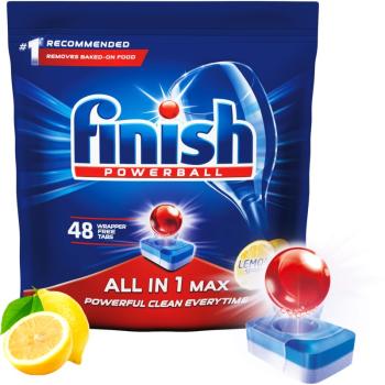 Finish All in 1 Max Lemon tablete pentru mașina de spălat vase 48 buc