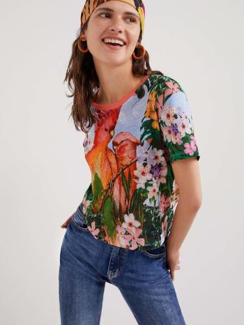 Desigual Parrot Tricou Albastru