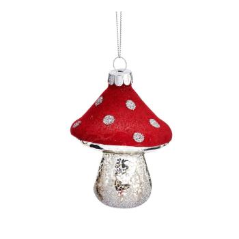 Ornament de Crăciun din sticlă Toadstool – Sass & Belle