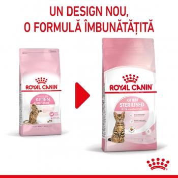 ROYAL CANIN Kitten Sterilised, hrană uscată pisici sterilizate junior, 400g