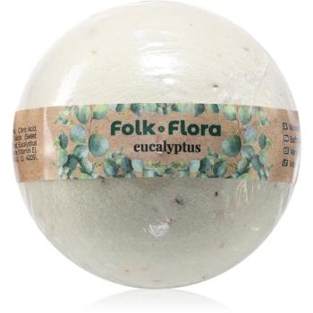 Folk & Flora Eucalyptus bombă de baie cu efect calmant 130 g