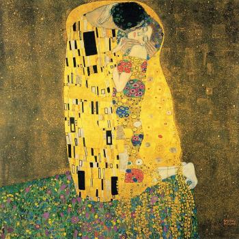 Reproducere tablou Gustav Klimt - The Kiss, 70 x 70 cm