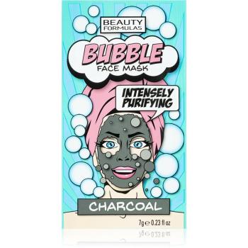 Beauty Formulas Bubble Charcoal masca de fata  pentru curatare cu cărbune activ 7 g