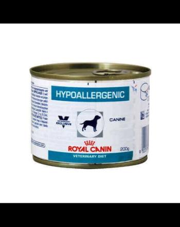 ROYAL CANIN Dog Hypoallergenic 6x200 g hrana umeda caini adulti cu reactii adverse la alimente