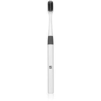 WOOM Toothbrush Charcoal Soft periuta de dinti cu carbune fin 1 buc