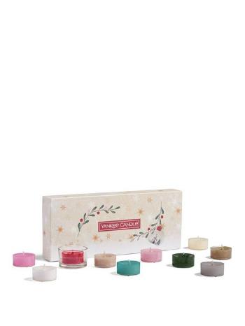 Yankee Candle Set de lumânări de ceai de Crăciun cu sfeșnic