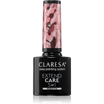 Claresa Extend Care 5 in 1 Keratin baza gel pentru unghii cu efect de nutritiv culoare #3 5 g