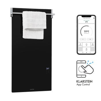 Klarstein Hot Spot Crystal Spotless Smart, încălzitor cu infraroșu, 750 W, aplicație, negru