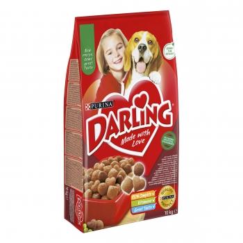 PURINA Darling Adult, Vită, Pui cu Legume, hrană uscată pentru câini, 10kg