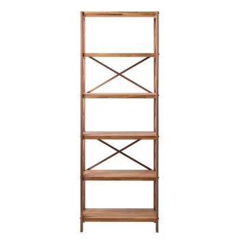 Etajeră în culoare naturală din lemn de stejar 70x198 cm X-Shelf – Unique Furniture