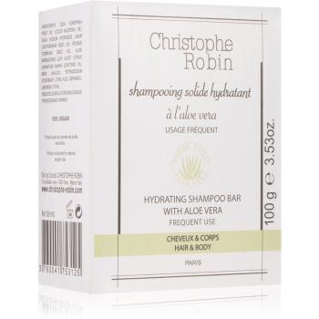 Christophe Robin Hydrating Shampoo Bar with Aloe Vera săpun solid pentru corp si par 100 g