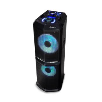 Auna Clubmaster 8000, party audio system, până la 8000 W P.M.P.O, 2 x 10" woofer