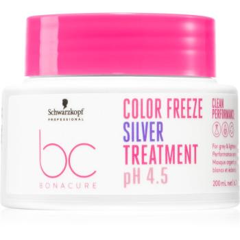 Schwarzkopf Professional BC Bonacure Color Freeze Silver masca neutralizeaza tonurile de galben 200 ml