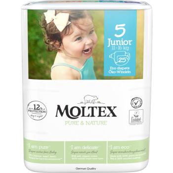 Moltex Pure & Nature Junior Size 5 scutece ECO de unică folosință 11-16 kg 25 buc