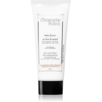 Christophe Robin Daily Hair Cream with Sandalwood crema emolienta pentru păr 100 ml